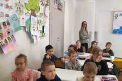 Predškoláci u prvákov v škole 27.3.2025